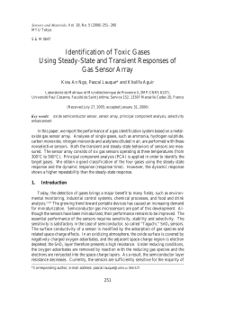 Identification of Toxic Gases Using Steady