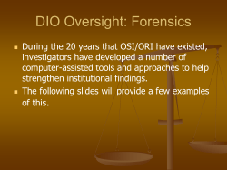 The Office of Research Integrity Mission