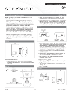 ChromaSense Light Instructions Model: TSCH Figure 3 Figure 1