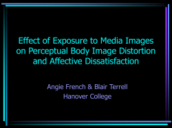 Body Image Distortion and Affective Dissatisfaction as a function of