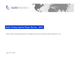 Daily Fantasy Sports Player Survey - 2015