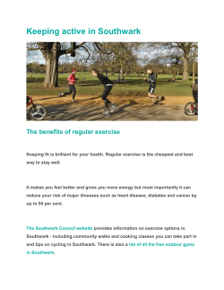 Keeping active in Southwark