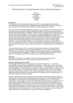 Technical Protocol for Testing Nematodes during Treatment