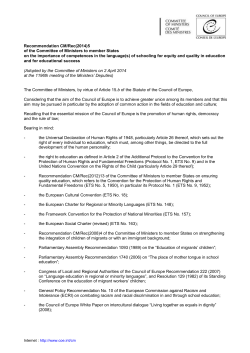 CM(2003).... / meeting n&deg; / full document title