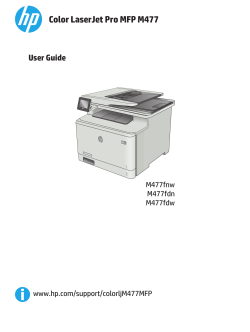 HP Color LaserJet Pro MFP M477 User Guide