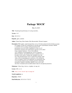 Package `ROCR`