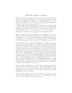 MATH 3705 Assignment 4 Solutions