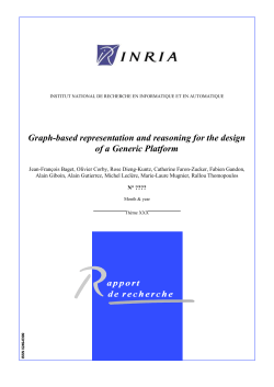 Graph-based representation and reasoning for the design of a