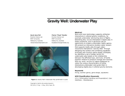 Gravity Well: Underwater Play