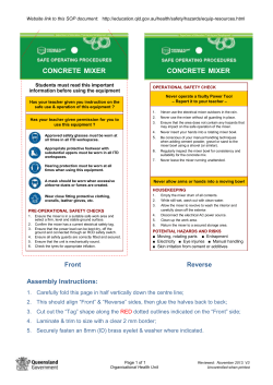 DETE - Safe Operating Procedure