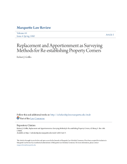 Replacement and Apportionment as Surveying Methods for Re
