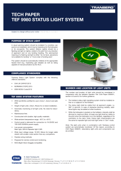 tech paper tef 9980 status light system