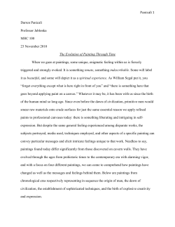 The Evolution of Painting