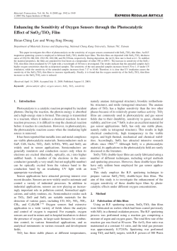 Enhancing the Sensitivity of Oxygen Sensors through the