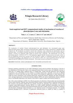 Semi-empirical and DFT computational studies of