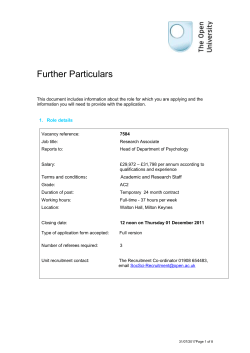 Further Particulars HRG158