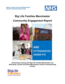 Big Life Families Manchester Community Engagement Report