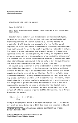 Physica 124A (1984) 465-470 465 North