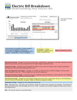 Electric Bill Breakdown - Pennsylvania Public Utility Commission