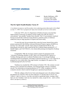 B-2 25th Anniversary Fact Sheet