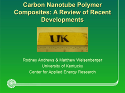Nanotube Composites Review
