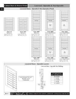 Louvered Cabinet Doors Styles