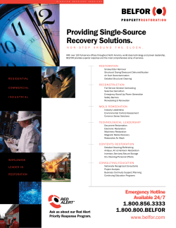 Providing Single-Source Recovery Solutions.