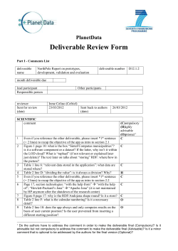 ACTIVE Deliverable template