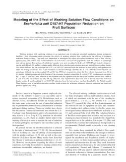 Modeling of the Effect of Washing Solution Flow Conditions on