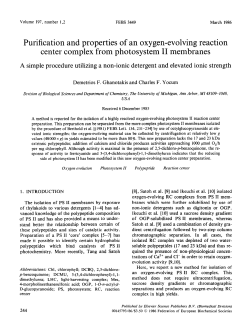 Purification and properties of an oxygen