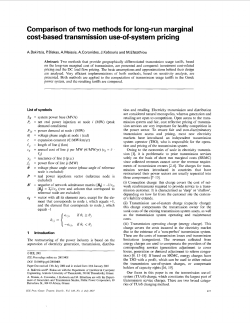 Comparison of two methods for long-run marginal cost