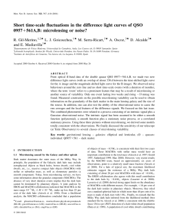 Short time-scale fluctuations in the difference light curves of QSO