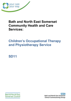 Children`s Occupational Therapy and Physiotherapy Service