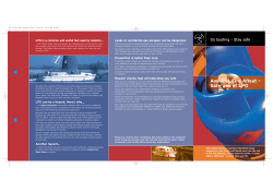 Avoiding Fire Afloat &ndash; Safe Use of LPG