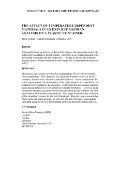 Paper_The Affect of Temperature Dependent Materials in an Explicit