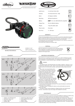 District Light Instruction manual View
