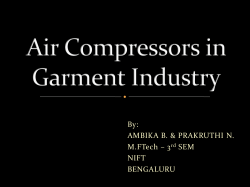 Air Compressors in Garment Industry