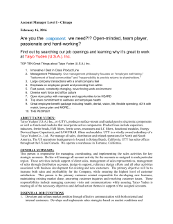 Open-minded, team player, passionate and hard