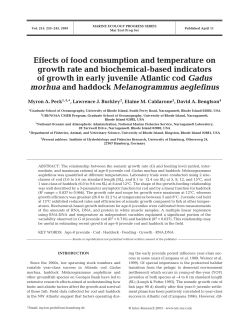 Effects of Food Consumption and Temperature on Growth Rate and