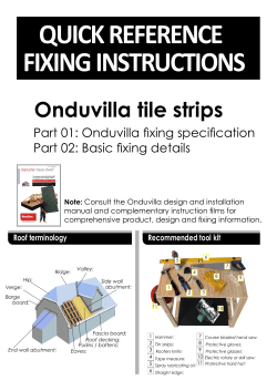 quick reference fixing instructions
