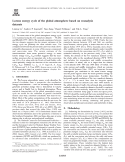Lorenz energy cycle of the global atmosphere based on