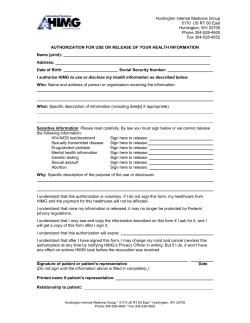 Medical Records Release