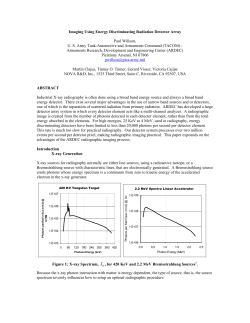 Imaging Using Energy Discriminating Radiation Detector Array