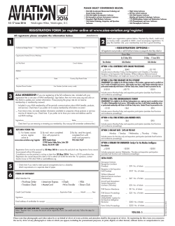 REGISTRATION FORM (or register online at www.aiaa