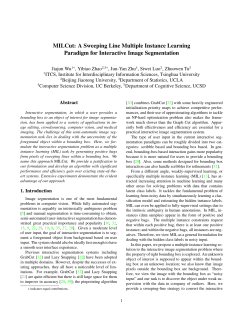 MILCut: A Sweeping Line Multiple Instance Learning