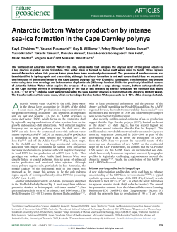 Antarctic Bottom Water production by intense sea
