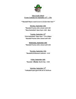 Iuka Grade School Events Calendar for September 12 th &ndash; 17th