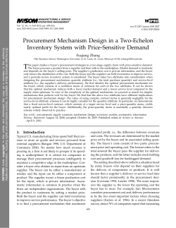 Procurement Mechanism Design in a Two