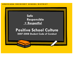 Positive School Culture