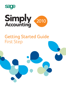 Getting Started Guide First Step